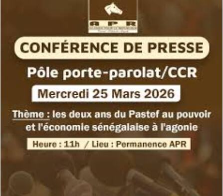 Le pôle porte-parolat de l’Apr face à la presse aujourd’hui