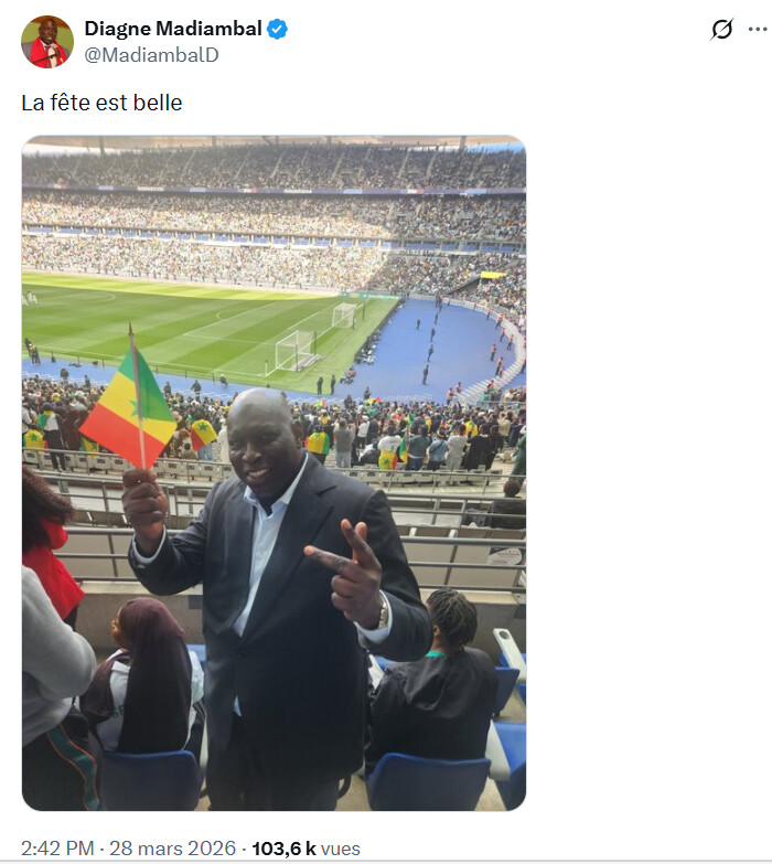 Madiambal au stade de France