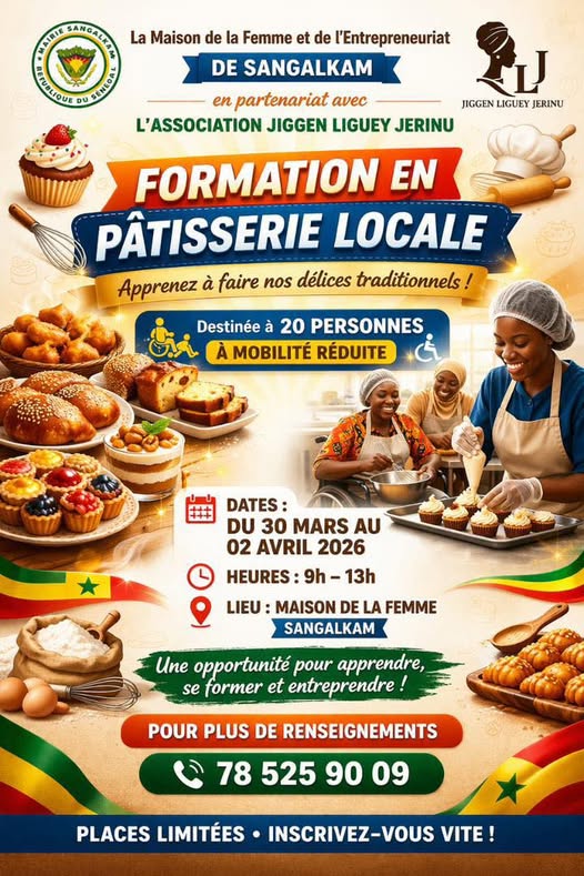 SANGALKAM : Près de 30 femmes formées en pâtisserie locale désormais prêtes à entreprendre