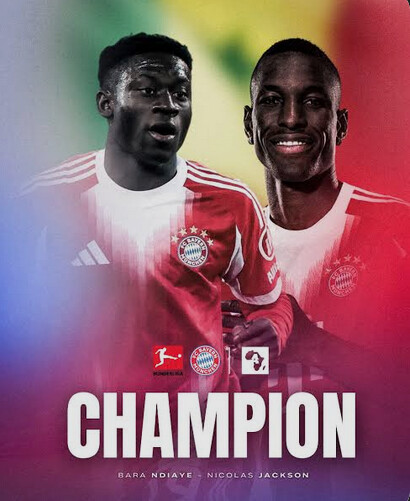 Le Bayern Munich sacré champion d’Allemagne pour la 35e fois, Nicolas Jackson et Bara Sapoko Ndiaye à la fête
