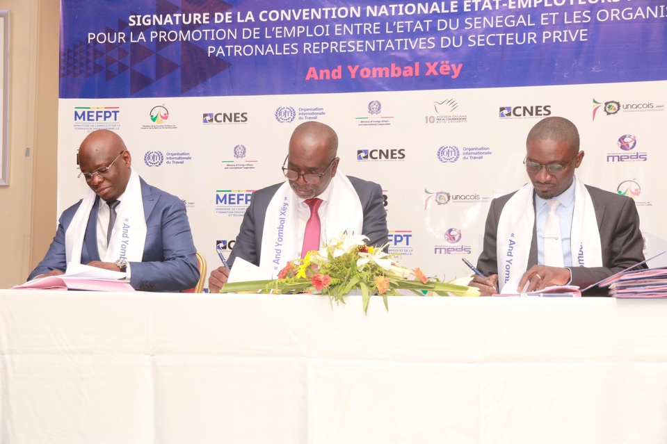 Convention « And Yombal Xey » : Un nouveau pacte pour l'emploi au Sénégal Convention « And Yombal Xey » : Un nouveau pacte pour l'emploi au Sénégal