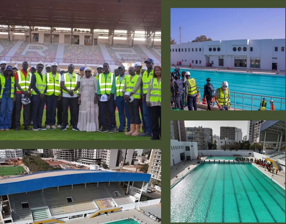 DETHIE FALL, OPTIMISTE APRES LA VISITE DES CHANTIERS DE LA PISCINE OLYMPIQUE ET DU STADE IBA MAR DIOP : «Aujourd’hui, nous sommes fin prêts pour accueillir les compétitions des Joj»