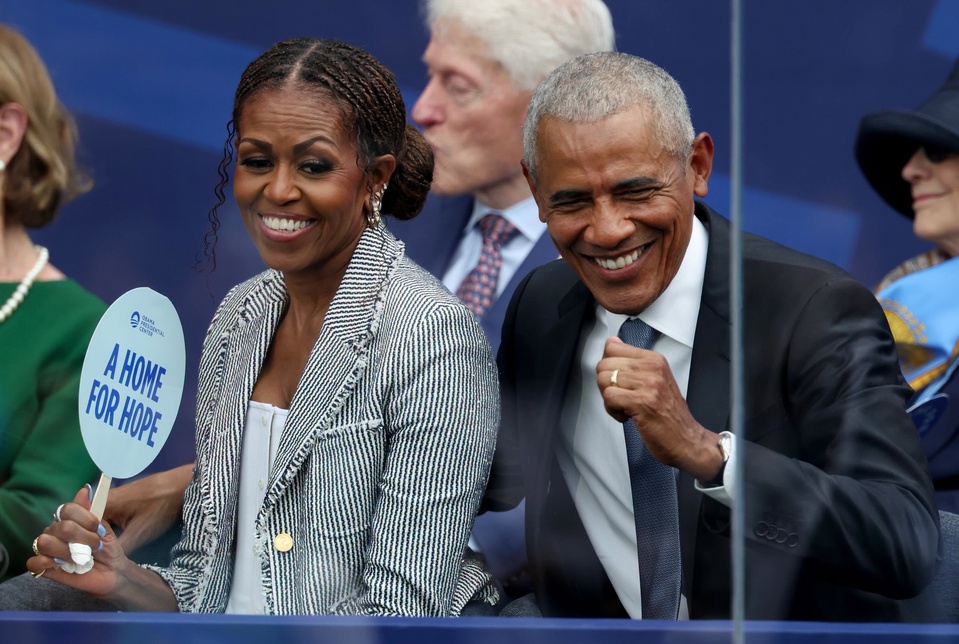 Obama entouré d’anciens présidents pour l’inauguration de son musée à 850 millions de dollars à chicago