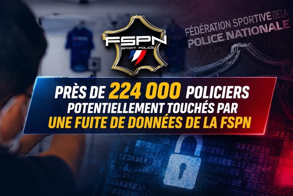 France : des données sensibles exposées après une cyberattaque visant la Fédération sportive de la police