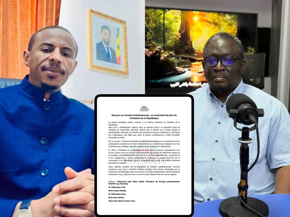 LES DÉPUTÉS DE PASTET ACCUSENT LE PRESIDENT BASSIROU DIOMAYE FAYE DE RENIEMENTS : Aldiouma Sow se défoule sur le groupe parlementaire messianique et assure que le projet réussira avec les vrais patriotes