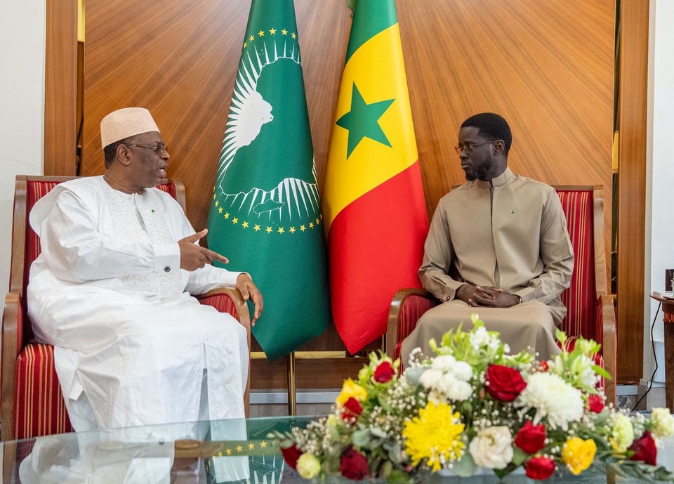 AUDIENCE : Macky Sall a informé de vive voix Diomaye de sa candidature et sollicité officiellement le soutien du Sénégal pour le poste de secrétaire général de l’Onu AUDIENCE : Macky Sall a informé de vive voix Diomaye de sa candidature et sollicité officiellement le soutien du Sénégal pour le poste de secrétaire général de l’Onu