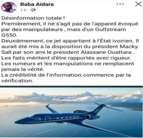 Polémique autour de l’avion de Macky : Baba Aidara démonte les accusations de manipulation de Clédor Sène 