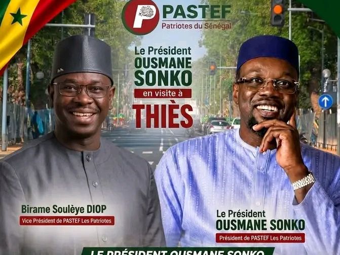 Sonko à Thiès dimanche