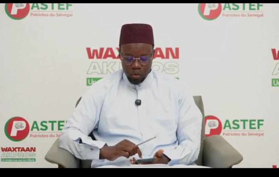 OUSMANE SONKO ALERTE SUR UN PROJET DE DISSOLUTION DE PASTEF « Ils veulent provoquer Pastef pour récupérer le récépissé »