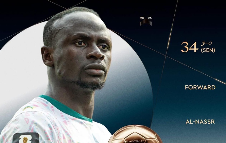 Sadio Mané parmi les 30 nominés au Ballon d’Or