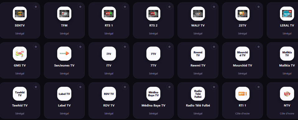 Les télés et radios du senegal en live Les télés et radios du senegal en live