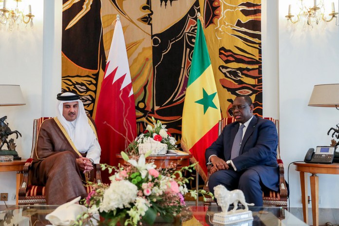 L’émir du Qatar, Cheikh Tamim Ben Hamad Al Thani reçu par le Président Macky Sall