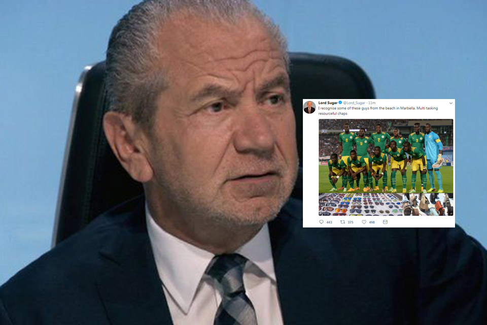 Auteur d'un tweet raciste sur les lions: Lord Sugar en passe d’être viré de la BBC
