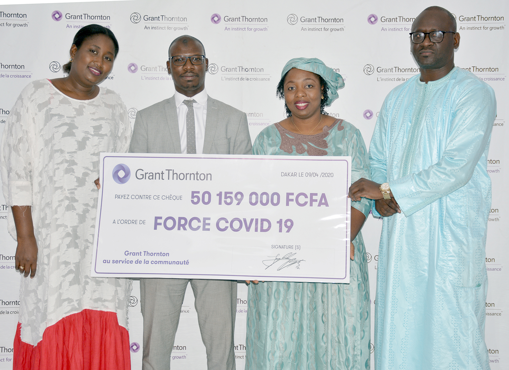 LUTTE CONTRE LE COVID 19 : Le cabinet Grant Thornton Sénégal contribue à hauteur de plus de 50 millions de F Cfa