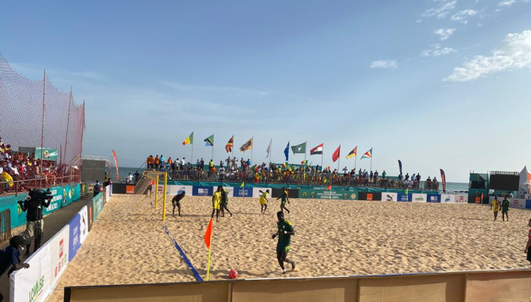 SATISFECIT DE LA CAF SUR L’ORGANISATION DE LA CAN DU BEACH SOCCER Augustin Senghor se frotte les mains et vise l’organisation de la grande Can