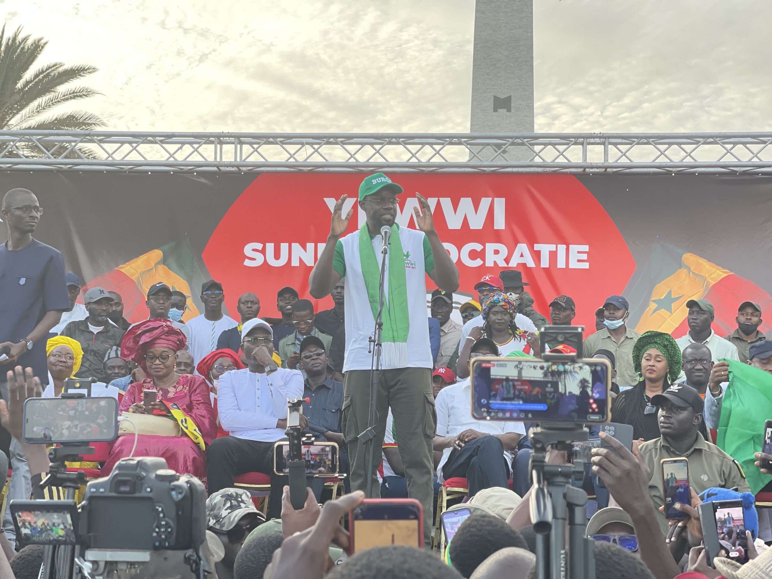 OUSMANE SONKO SUR LE RASSEMBLEMENT DE LA COALITION YAW:  «Il n’y a rien à craindre ce soir, ni demain»