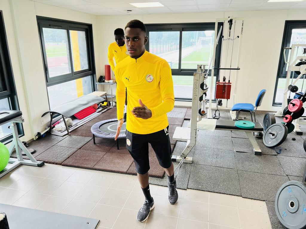 Boulaye Dia, Ismaïla Sarr et Moussa Niakhaté se sont entrainés en salle