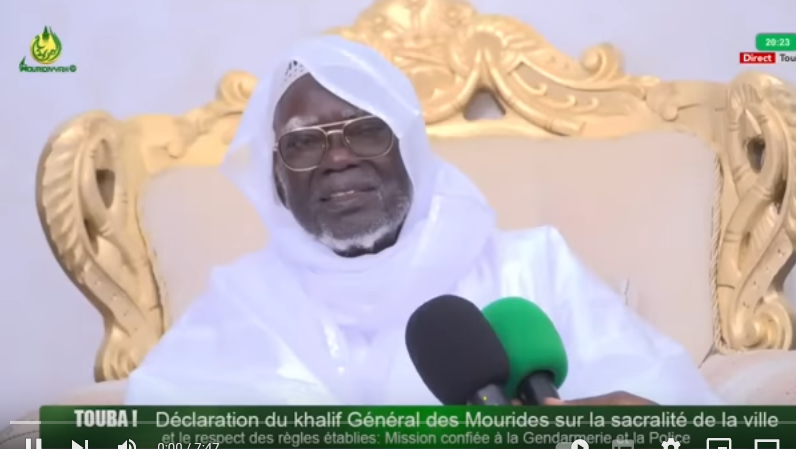 RECRUDESCENCE DE LA VIOLENCE ET DE L'INSÉCURITÉ À TOUBA: Serigne Mountakha Bassirou Mbacké donne carte blanche aux autorités de la gendarmerie et de la police pour mettre hors d’état de nuire les délinquants