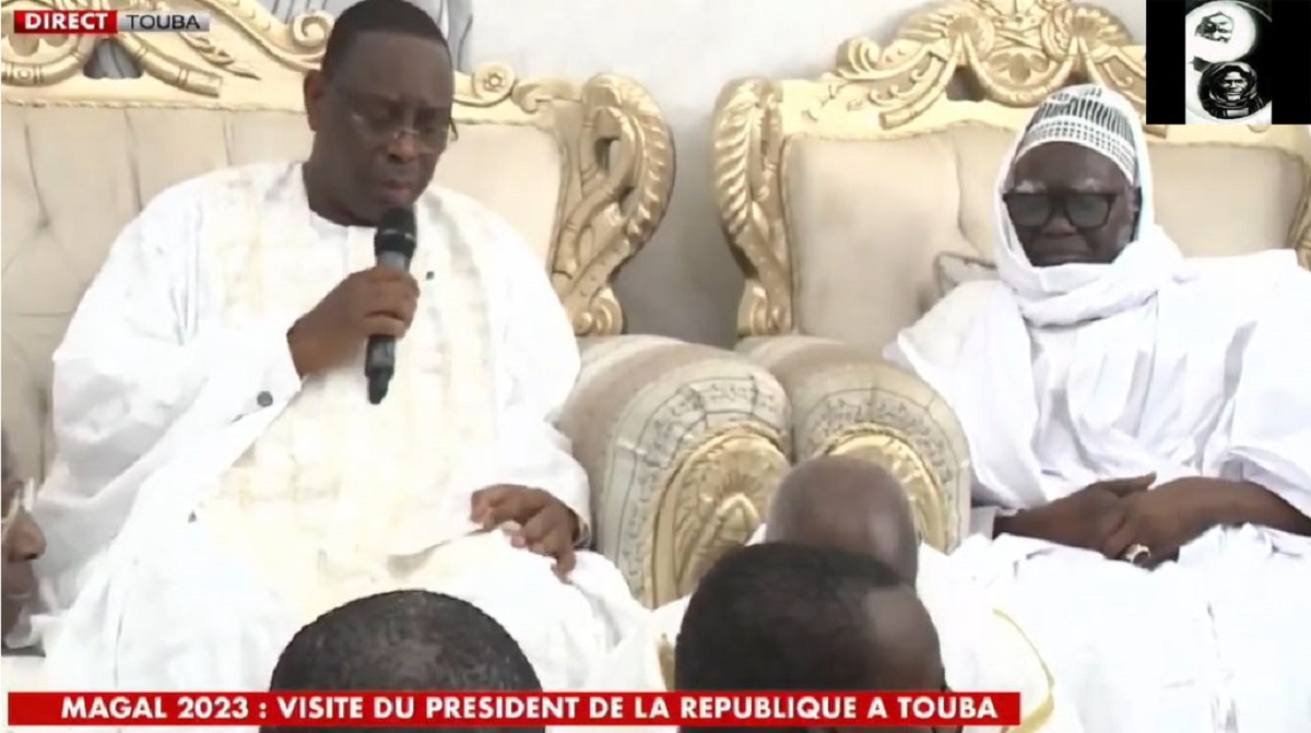 VISITE A TOUBA EN PRELUDE AU GRAND MAGAL : Macky Sall entre l’émotion de partir et la fermeté de défendre le Sénégal contre toute menace