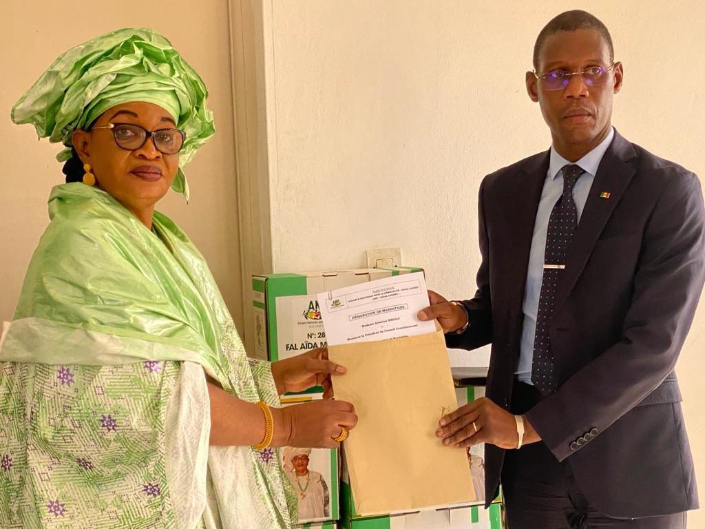 Aida Mbodji a déposé son dossier de candidature