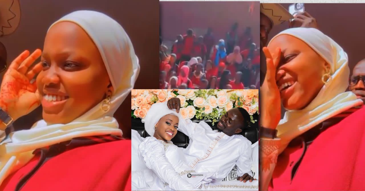 L’épouse de Sadio, ses camarades et l’ambiance de retour de ses noces à l’école