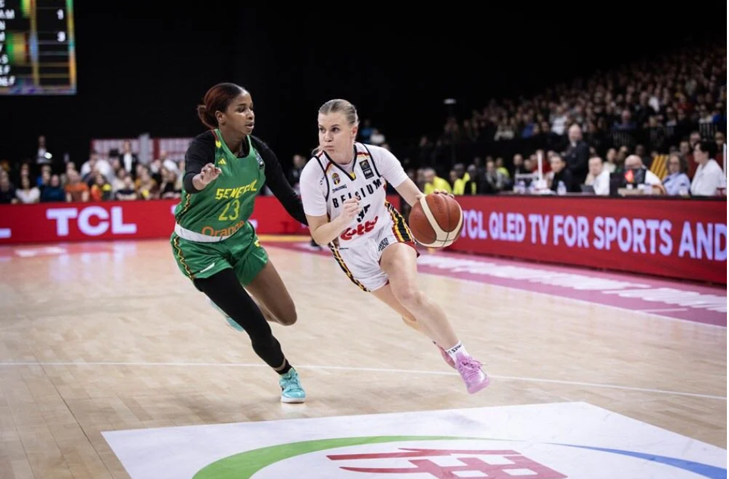 BELGIQUE 97 SENEGAL 66 Aqui la salida (par ici la sortie) !