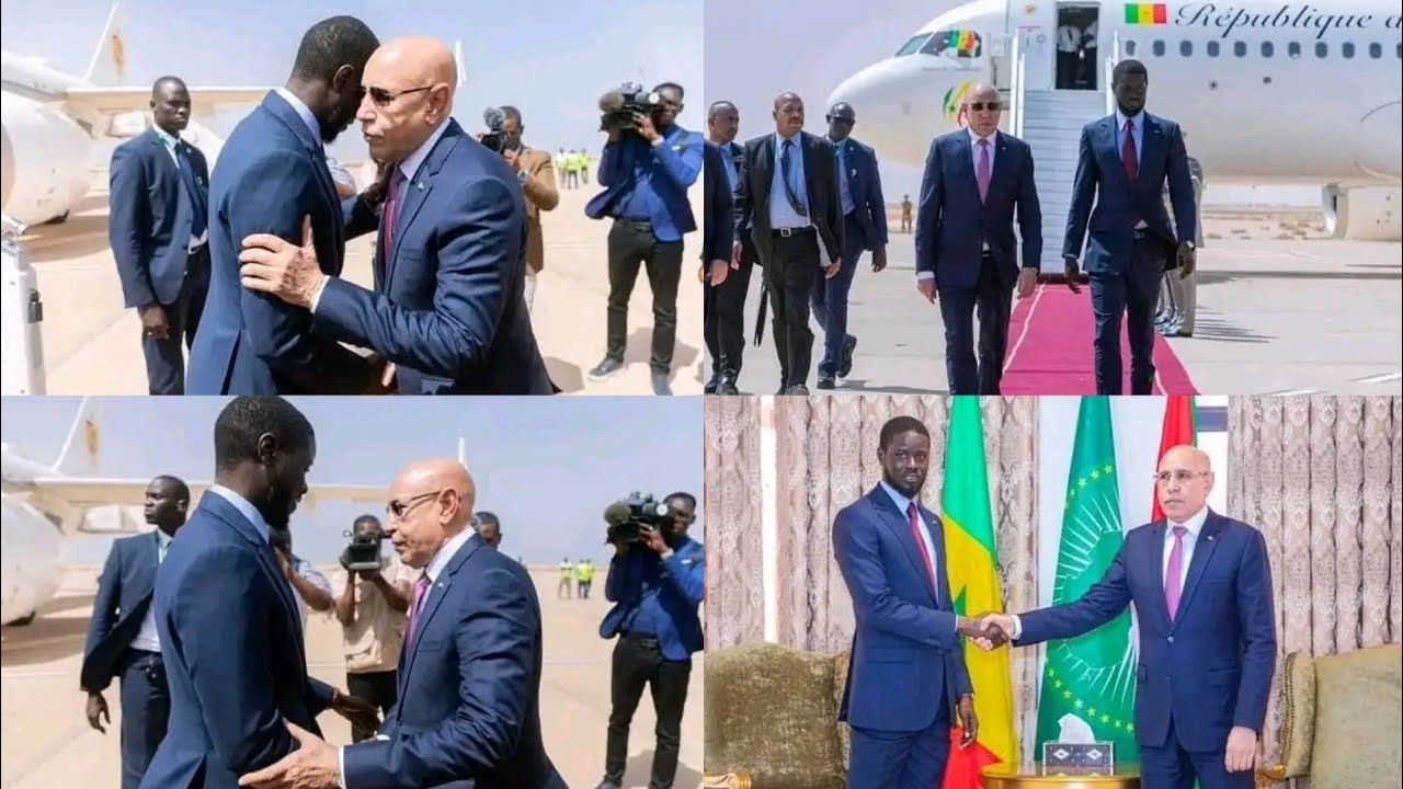 VISITE D’AMITIÉ ET DE TRAVAIL DU PRÉSIDENT DE LA RÉPUBLIQUE EN MAURITANIE : Diomaye accueilli avec les honneurs à Nouakchott, les ressources gazières, les accords de pêche et le pont reliant les deux Rosso au menu des discussions