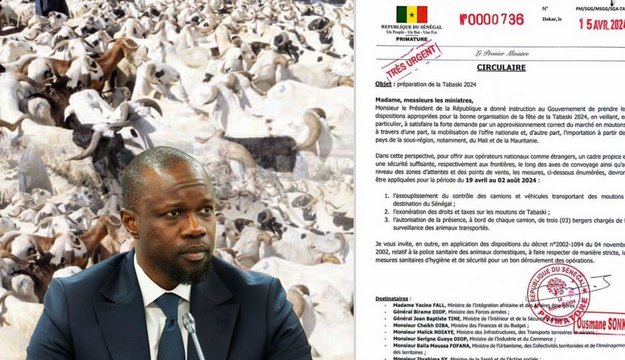 APPROVISIONNEMENT CORRECT DU MARCHÉ EN MOUTONS POUR LA TABASKI 2024 : Ousmane Sonko desserre l’étau du fisc et exige l’accompagnement des acteurs