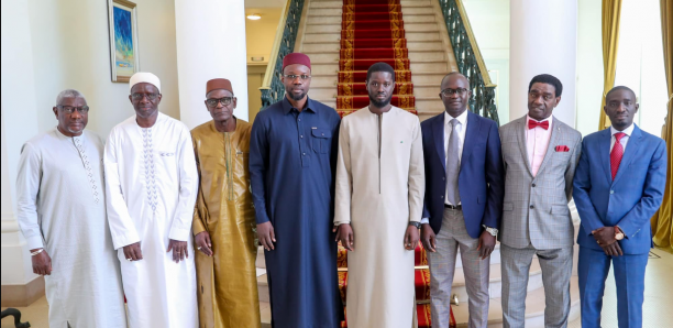 Diomaye et les patrons des syndicats