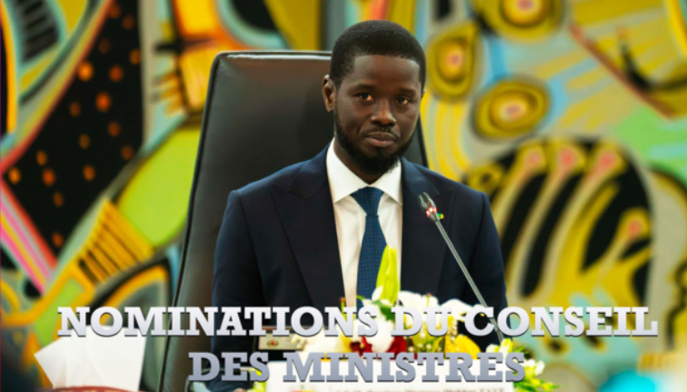 Les nominations en conseil des ministres du Jeudi 02 Mai 2024