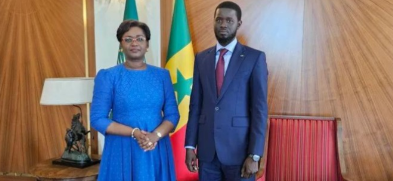 Oulimata Sarr reçue par le président BDF