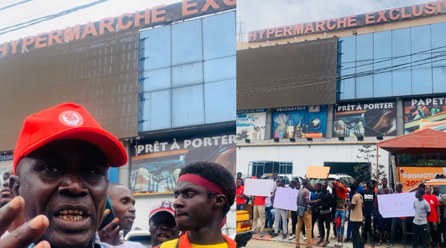 CESSATION DE TRAVAIL A L’HYPERMARCHE EXCLUSIVE : Le collectif des agents exige la réintégration de leurs camarades licenciés