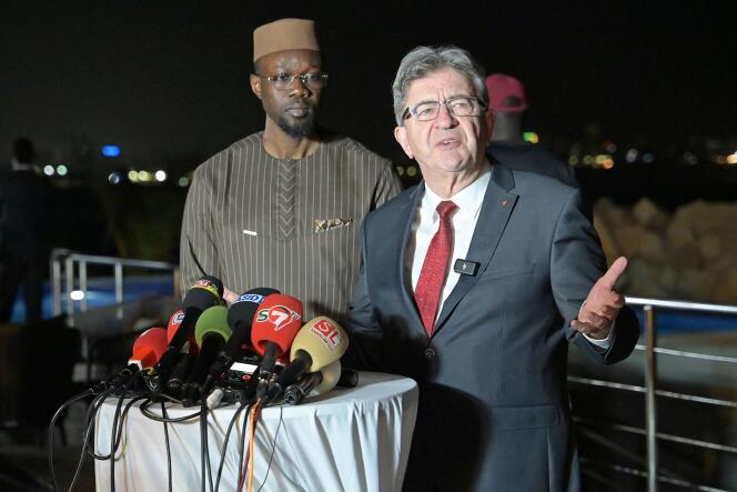 OUSMANE SONKO LORS DE LA CONFÉRENCE COANIMÉE AVEC JEAN-LUC MÉLENCHON : «La volonté du Sénégal de disposer de lui-même est incompatible avec la présence durable sur son sol de bases militaires étrangères»