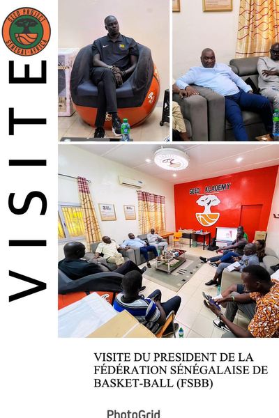 VISITE DU PRESIDENT DE LA FEDERATION SENEGALAISE DE BASKET A SEED ACADEMY : Une collaboration fructueuse pour le développement du basket au Sénégal en gestation