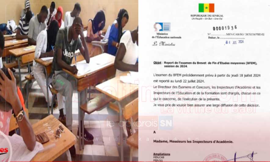 Le Bfem reporté au 22 juillet 2024