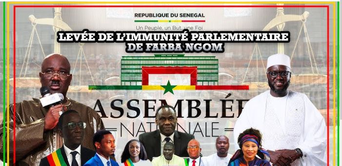 LEVEE DE L’IMMUNITE PARLEMENTAIRE DE FARBA NGOM : 130 voix pour ; Cheikh Oumar Ann, Nafy Kane et Moussa Amady Sarr ‘’contre’’ ; Amadou Ba, Tafsir Thioye et Mbaye Dionne ‘’abstention’’