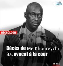 Me Khoureïchy Ba rappelé à Dieu