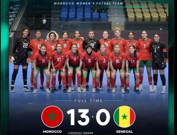 Futsal féminin : le Maroc pulvérise le Sénégal 13-0 en amical