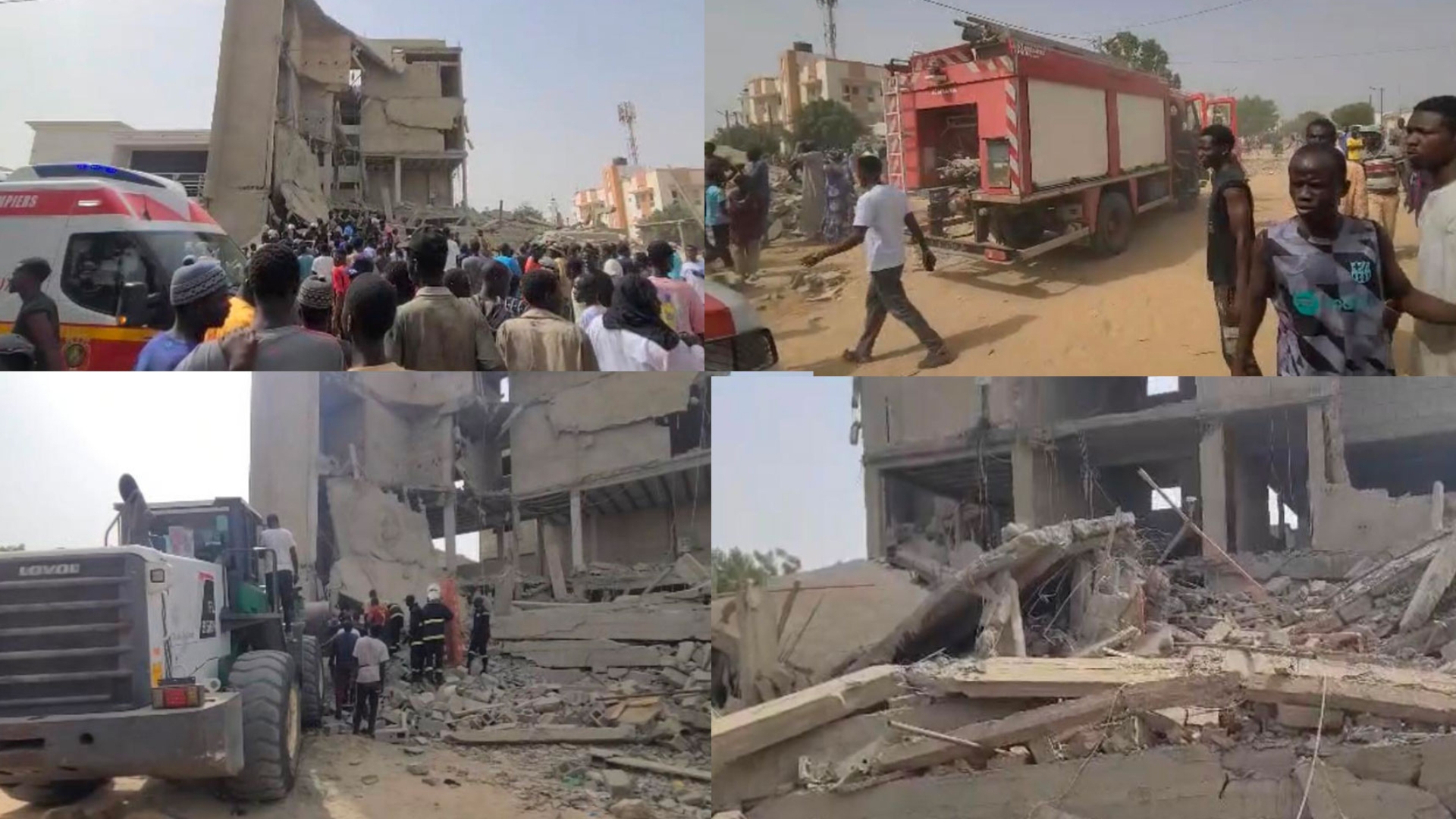 Effondrement d'un immeuble à Touba: des vies humaines perdues ; certains piégés dans le décombres