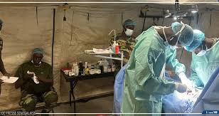Hôpital militaire de campagne au senegal