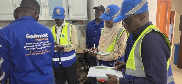 LNR-BTP : Dr Laurent Sina en mission de terrain pour l’audit des laboratoires géotechniques