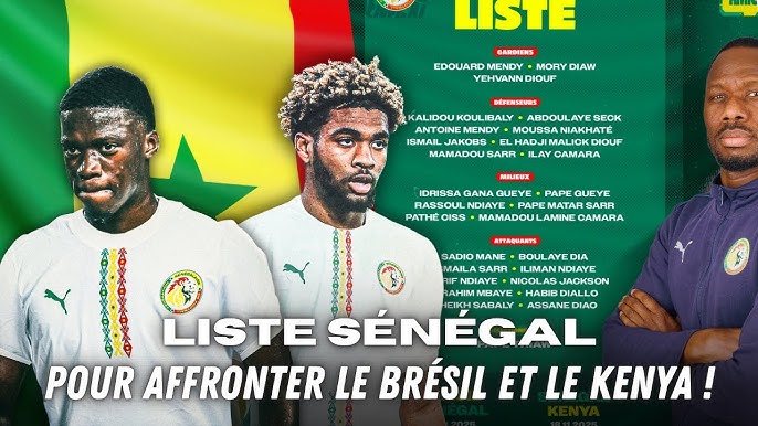 LE SENEGAL FACE AU BRESIL  ET AU KENYA : Pape Thiaw dispose enfin de son groupe au complet à Londres, Mamadou Sarr et Ibrahima Mbaye ont rejoint la tanière