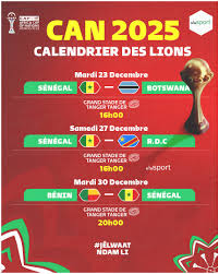 Can 2025 : le calendrier des Lions du Sénégal dévoilé
