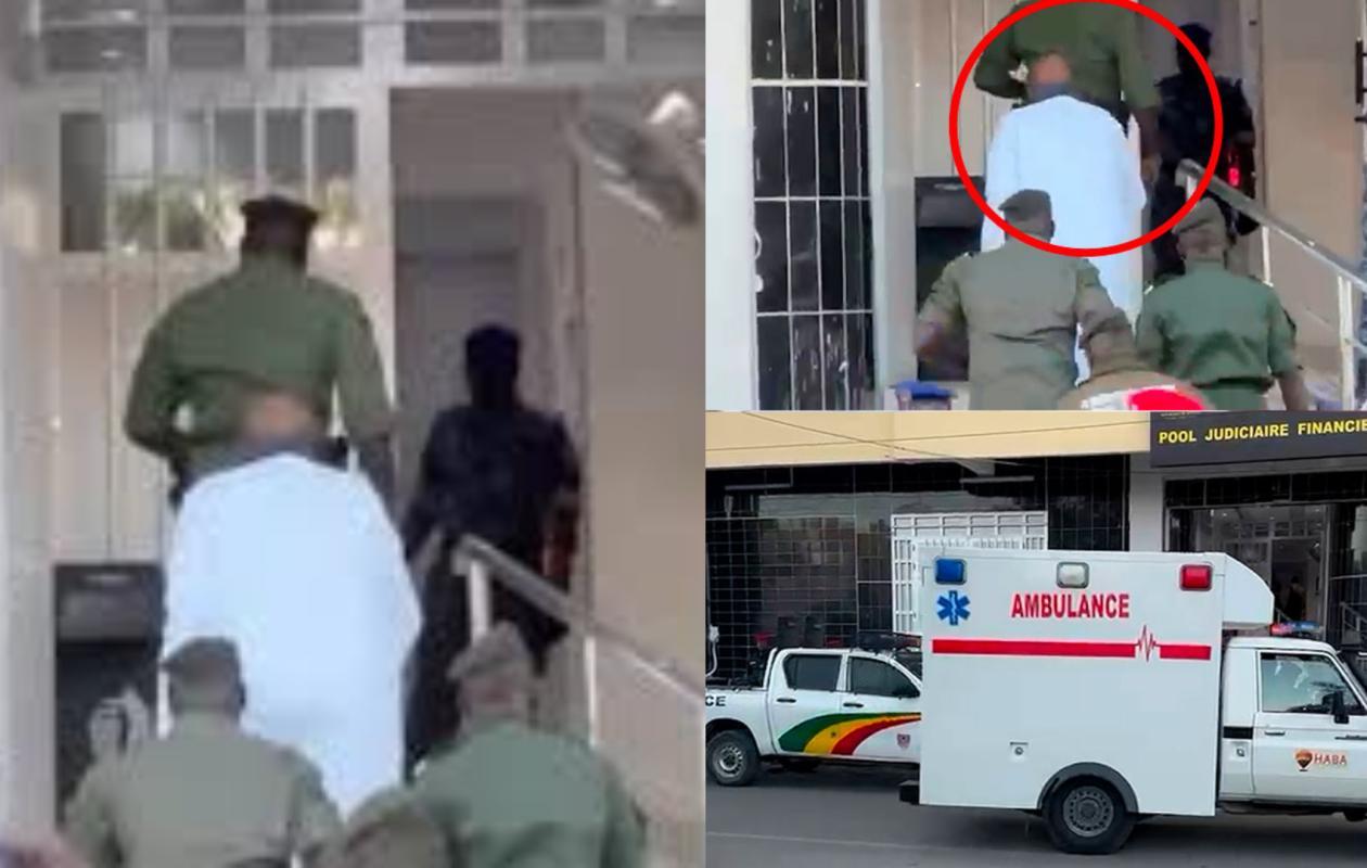 AUDITION AU POOL JUDICIAIRE FINANCIER : Farba Ngom s’y rend à bord d’une ambulance, ses avocats confiants après le face à face avec le juge