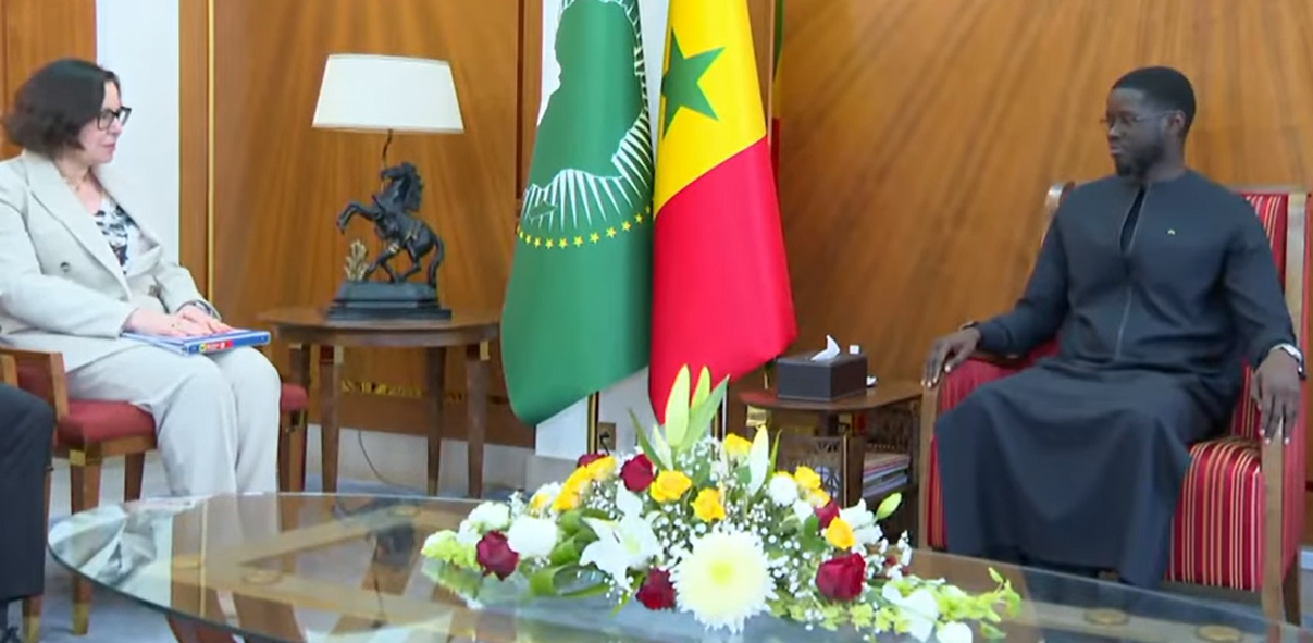 Bassirou Diomaye Faye reçoit la nouvelle cheffe de mission du FMI au sénégal