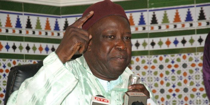 Serigne Mansour Sy Djamil prie pour la libération du maire de Louga, Moustapha Diop