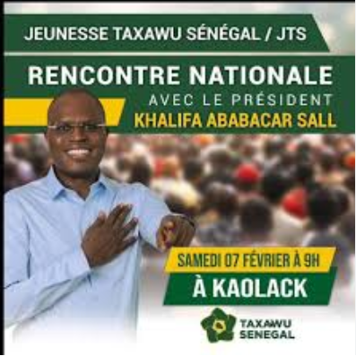 MOBILISATION POLITIQUE À KAOLACK : Taxawu Senegaal met en garde contre les dérives démocratiques et appelle à la vigilance