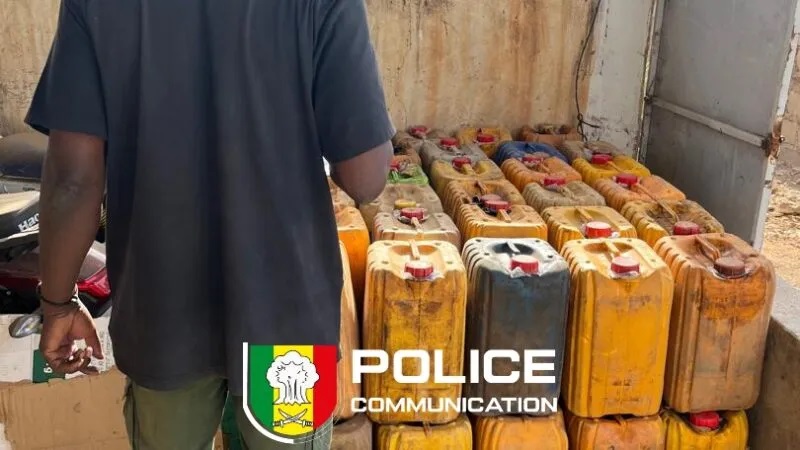 Kidira : contrebande de carburant subventionné : un individu arrêté par la police