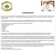 Magal Touba édition 2026 :  top départ des préparatifs aujourd'hui