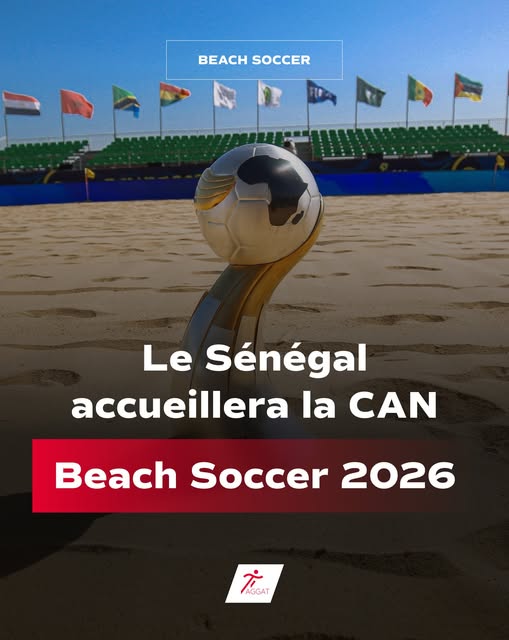 APRES 2021 : La Caf confie au Sénégal l’organisation de la Can Beach Soccer 2026